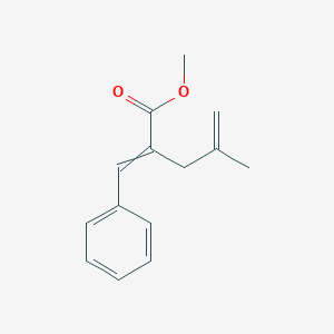 molecular formula C14H16O2 B14314544 Methyl 2-benzylidene-4-methylpent-4-enoate CAS No. 116145-61-0