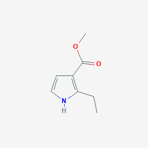 molecular formula C8H11NO2 B1431455 Methyl 2-ethyl-1H-pyrrole-3-carboxylate 