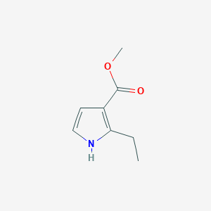 molecular formula C8H11NO2 B1431455 Methyl 2-ethyl-1H-pyrrole-3-carboxylate CAS No. 879214-82-1