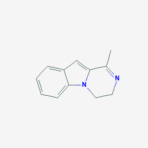 molecular formula C12H12N2 B143146 1-Methyl-3,4-dihydropyrazino[1,2-a]indole CAS No. 138747-21-4