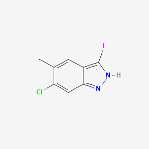 molecular formula C8H6ClIN2 B1431463 6-Chloro-3-iodo-5-methyl-1H-indazole CAS No. 1260384-08-4