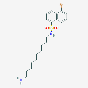 molecular formula C20H29BrN2O2S B14314633 N-(10-Aminodecyl)-5-bromonaphthalene-1-sulfonamide CAS No. 116513-91-8