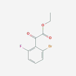 molecular formula C10H8BrFO3 B1431468 Ethyl 2-(2-bromo-6-fluorophenyl)-2-oxoacetate CAS No. 1518047-62-5