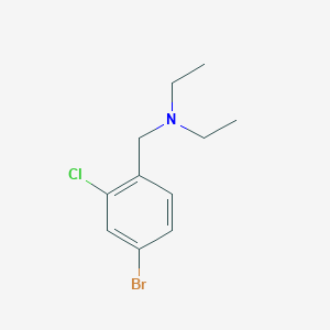 molecular formula C11H15BrClN B1431474 (4-Bromo-2-chlorobenzyl)-diethylamine CAS No. 1414870-76-0