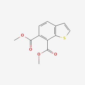 molecular formula C12H10O4S B14314781 Benzo[b]thiophene-6,7-dicarboxylic acid, dimethyl ester CAS No. 110449-93-9