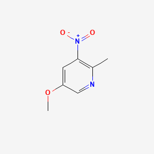 molecular formula C7H8N2O3 B1431479 5-Methoxy-2-methyl-3-nitropyridine CAS No. 1211534-67-6