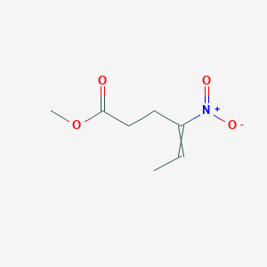 molecular formula C7H11NO4 B14314819 Methyl 4-nitrohex-4-enoate CAS No. 112402-55-8