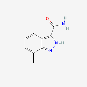 molecular formula C9H9N3O B1431484 7-Methyl-1H-indazole-3-carboxamide CAS No. 1427504-51-5