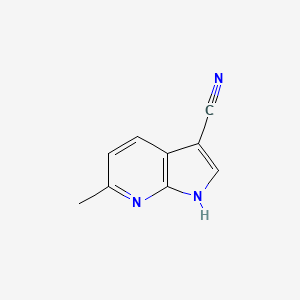 molecular formula C9H7N3 B1431485 3-氰基-6-甲基-7-氮杂吲哚 CAS No. 1260386-49-9