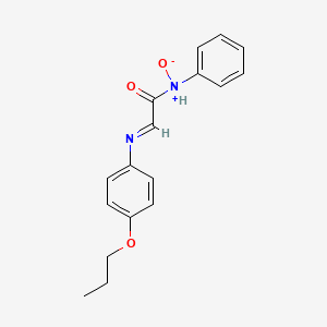 molecular formula C17H18N2O3 B14314850 N-{(2E)-2-[(4-Propoxyphenyl)imino]acetyl}benzenamine N-oxide CAS No. 114090-38-9