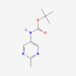molecular formula C10H15N3O2 B1431486 (2-Methyl-pyrimidin-5-yl)-carbamic acid tert-butyl ester CAS No. 1263378-33-1