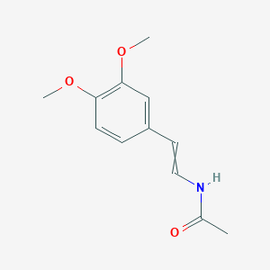 molecular formula C12H15NO3 B14314861 N-[2-(3,4-Dimethoxyphenyl)ethenyl]acetamide CAS No. 112290-78-5
