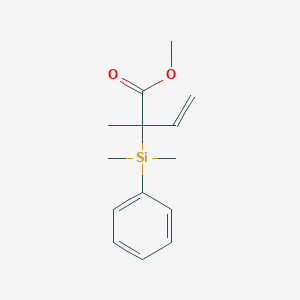 molecular formula C14H20O2Si B14314873 Methyl 2-[dimethyl(phenyl)silyl]-2-methylbut-3-enoate CAS No. 106046-48-4
