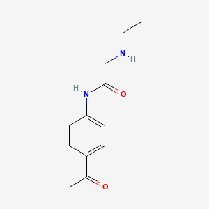 molecular formula C12H16N2O2 B14314878 N-(4-Acetylphenyl)-N~2~-ethylglycinamide CAS No. 111281-61-9