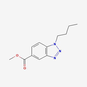 molecular formula C12H15N3O2 B1431489 Methyl 1-butyl-1,2,3-benzotriazole-5-carboxylate CAS No. 1400644-56-5