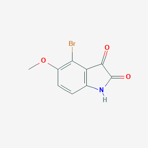 molecular formula C9H6BrNO3 B143149 4-溴-5-甲氧基吲哚酮 CAS No. 130420-75-6