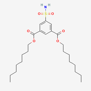 molecular formula C24H39NO6S B14314961 Dioctyl 5-sulfamoylbenzene-1,3-dicarboxylate CAS No. 109357-84-8
