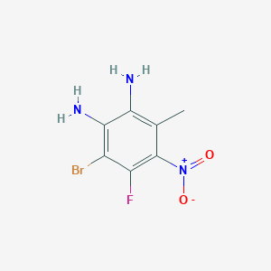 molecular formula C7H7BrFN3O2 B1431497 2,3-Diamino-4-bromo-5-fluoro-6-nitro toluene CAS No. 1427503-28-3