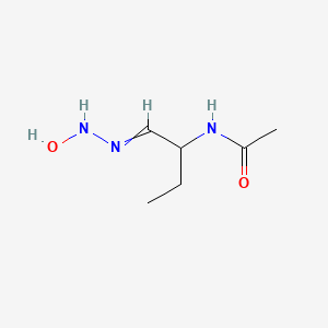 molecular formula C6H13N3O2 B14314975 N-[1-(2-Hydroxyhydrazinylidene)butan-2-yl]acetamide CAS No. 111997-71-8