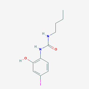 molecular formula C11H15IN2O2 B14314978 N-Butyl-N'-(2-hydroxy-4-iodophenyl)urea CAS No. 112936-50-2