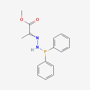 molecular formula C16H17N2O2P B14314990 Methyl 2-[2-(diphenylphosphanyl)hydrazinylidene]propanoate CAS No. 113619-16-2