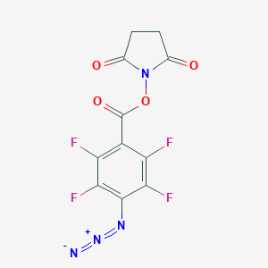 molecular formula C11H4F4N4O4 B014315 4-N3Pfp-NHS ester CAS No. 126695-58-7
