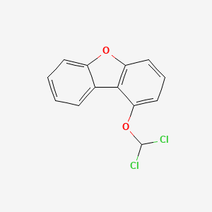 molecular formula C13H8Cl2O2 B14315000 Dibenzofuran, dichloromethoxy- CAS No. 107819-07-8