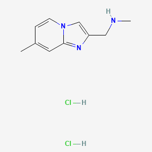 molecular formula C10H15Cl2N3 B1431501 Methyl-(7-methyl-imidazo[1,2-a]pyridin-2-ylmethyl)-amine dihydrochloride CAS No. 1187931-93-6