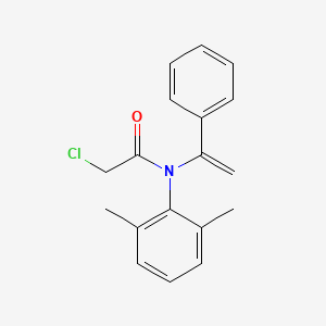 molecular formula C18H18ClNO B14315018 Acetamide, 2-chloro-N-(2,6-dimethylphenyl)-N-(1-phenylethenyl)- CAS No. 106699-92-7