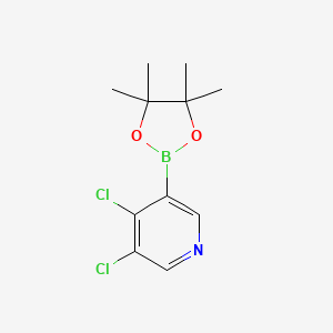 molecular formula C11H14BCl2NO2 B1431503 3,4-Dichloropyridine-5-boronic acid pinacol ester CAS No. 1451391-08-4