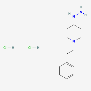 (1-Phenethyl-piperidin-4-yl)-hydrazine dihydrochloride