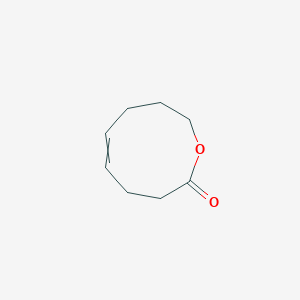 molecular formula C8H12O2 B14315075 4,7,8,9-Tetrahydrooxonin-2(3H)-one CAS No. 110189-60-1