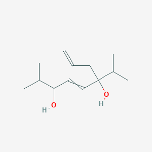 molecular formula C13H24O2 B14315090 2-Methyl-6-(propan-2-yl)nona-4,8-diene-3,6-diol CAS No. 106648-62-8