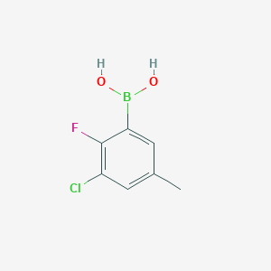 molecular formula C7H7BClFO2 B1431513 (3-Chloro-2-fluoro-5-methylphenyl)boronic acid CAS No. 352535-88-7