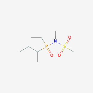molecular formula C8H20NO3PS B14315141 N-[(Butan-2-yl)(ethyl)phosphoryl]-N-methylmethanesulfonamide CAS No. 112060-42-1