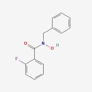 molecular formula C14H12FNO2 B14315149 N-Benzyl-2-fluoro-N-hydroxybenzamide CAS No. 111750-14-2