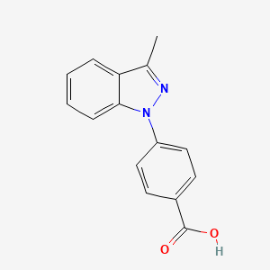 molecular formula C15H12N2O2 B1431515 4-(3-Methyl-indazol)-benzoic acid CAS No. 1260779-16-5