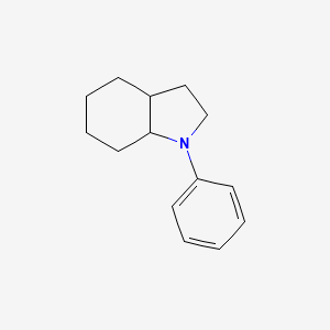 molecular formula C14H19N B14315159 1-Phenyloctahydro-1H-indole CAS No. 108897-19-4