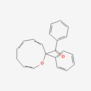 molecular formula C21H18O2 B14315209 Phenyl(2-phenyl-2,7-dihydrooxonin-2-yl)methanone CAS No. 113676-37-2