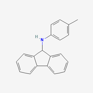 molecular formula C20H17N B14315251 9H-Fluoren-9-amine, N-(4-methylphenyl)- CAS No. 109938-62-7