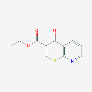 molecular formula C11H9NO3S B1431529 Ethyl 4-oxo-4H-thiopyrano[2,3-b]pyridine-3-carboxylate CAS No. 1352398-11-8
