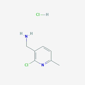 molecular formula C7H10Cl2N2 B1431537 (2-Chloro-6-methylpyridin-3-yl)methanamine hydrochloride CAS No. 1428532-87-9