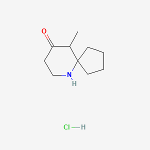 molecular formula C10H18ClNO B1431538 10-Methyl-6-aza-spiro[4.5]decan-9-one hydrochloride CAS No. 1303968-20-8