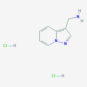 molecular formula C8H11Cl2N3 B1431542 C-Pyrazolo[1,5-a]pyridin-3-yl-methylamine dihydrochloride CAS No. 1187932-00-8