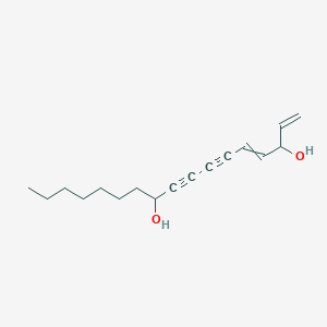 molecular formula C17H24O2 B14315466 Heptadeca-1,4-diene-6,8-diyne-3,10-diol CAS No. 113393-64-9