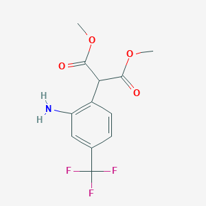1,3-Dimethyl 2-[2-amino-4-(trifluoromethyl)phenyl]propanedioate