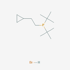molecular formula C13H28BrP B14315477 Ditert-butyl(2-cyclopropylethyl)phosphane;hydrobromide CAS No. 113612-85-4