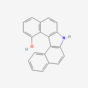 molecular formula C20H13NO B14315479 7H-Dibenzo(c,g)carbazol-1-ol CAS No. 110408-52-1