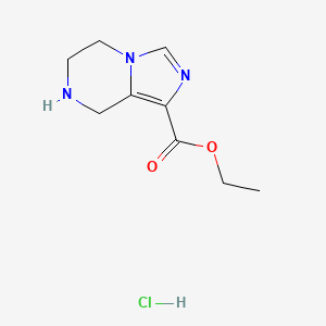 5,6,7,8-Tetrahydro-imidazo[1,5-a]pyrazine-1-carboxylic acid ethyl ester hydrochloride