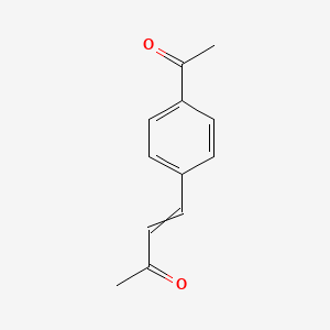 molecular formula C12H12O2 B14315523 3-Buten-2-one, 4-(4-acetylphenyl)- CAS No. 106949-29-5